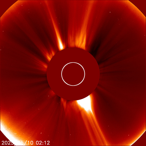 Graph showing current Lasco Coronagraph