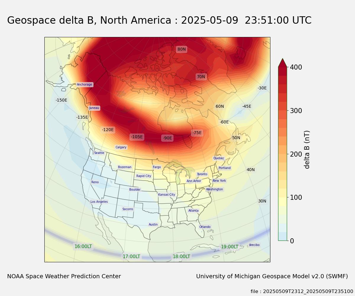 Geospace Delta B
