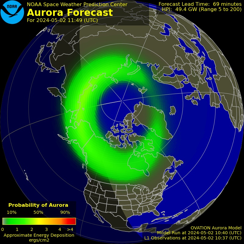 South Auroral Forecast Image