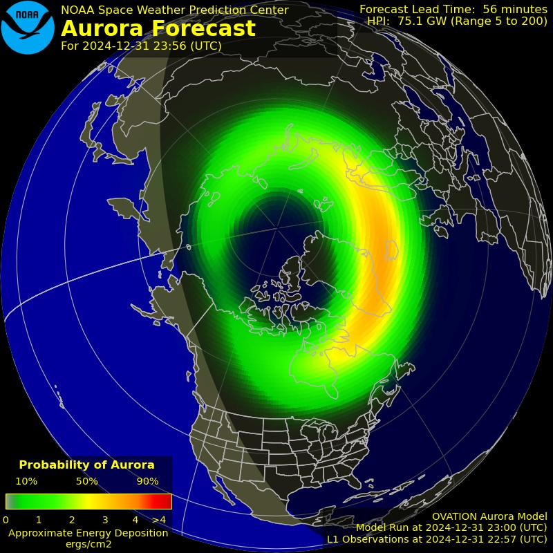 Real-Time OVATION Aurora Forecast