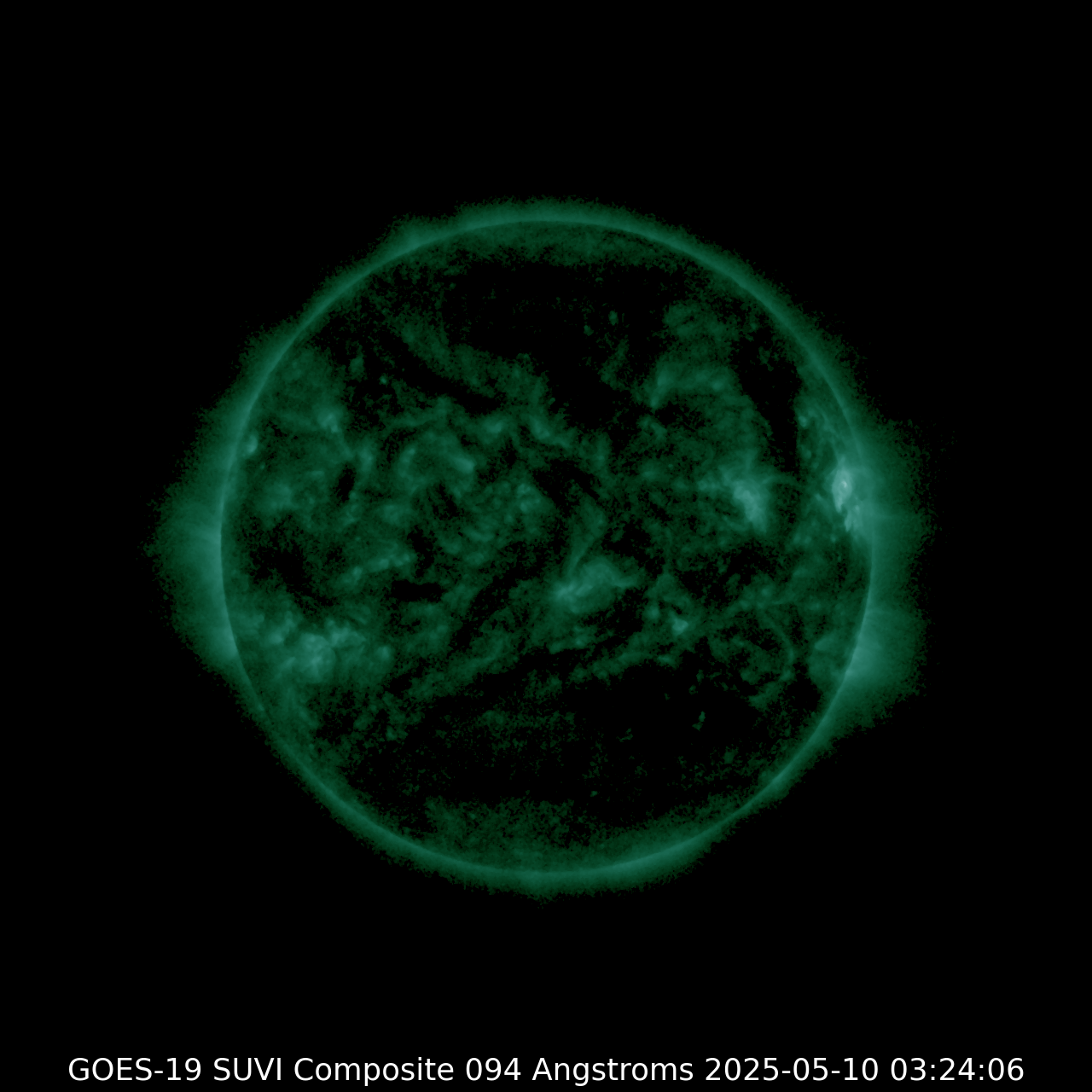 Satellite image of the sun